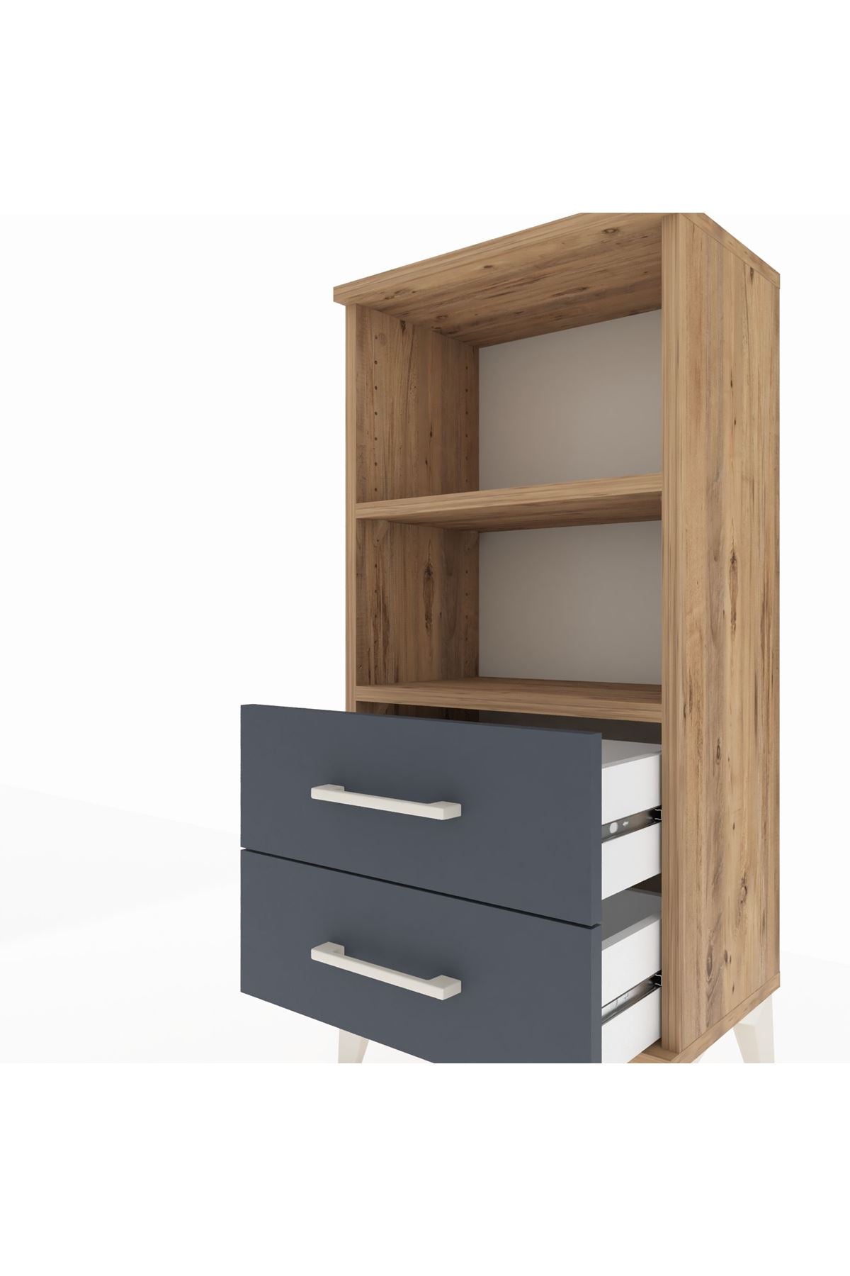 Arges Komodin 2 Raflı 2 Çekmeceli 44x30x96 - S09M004V8A