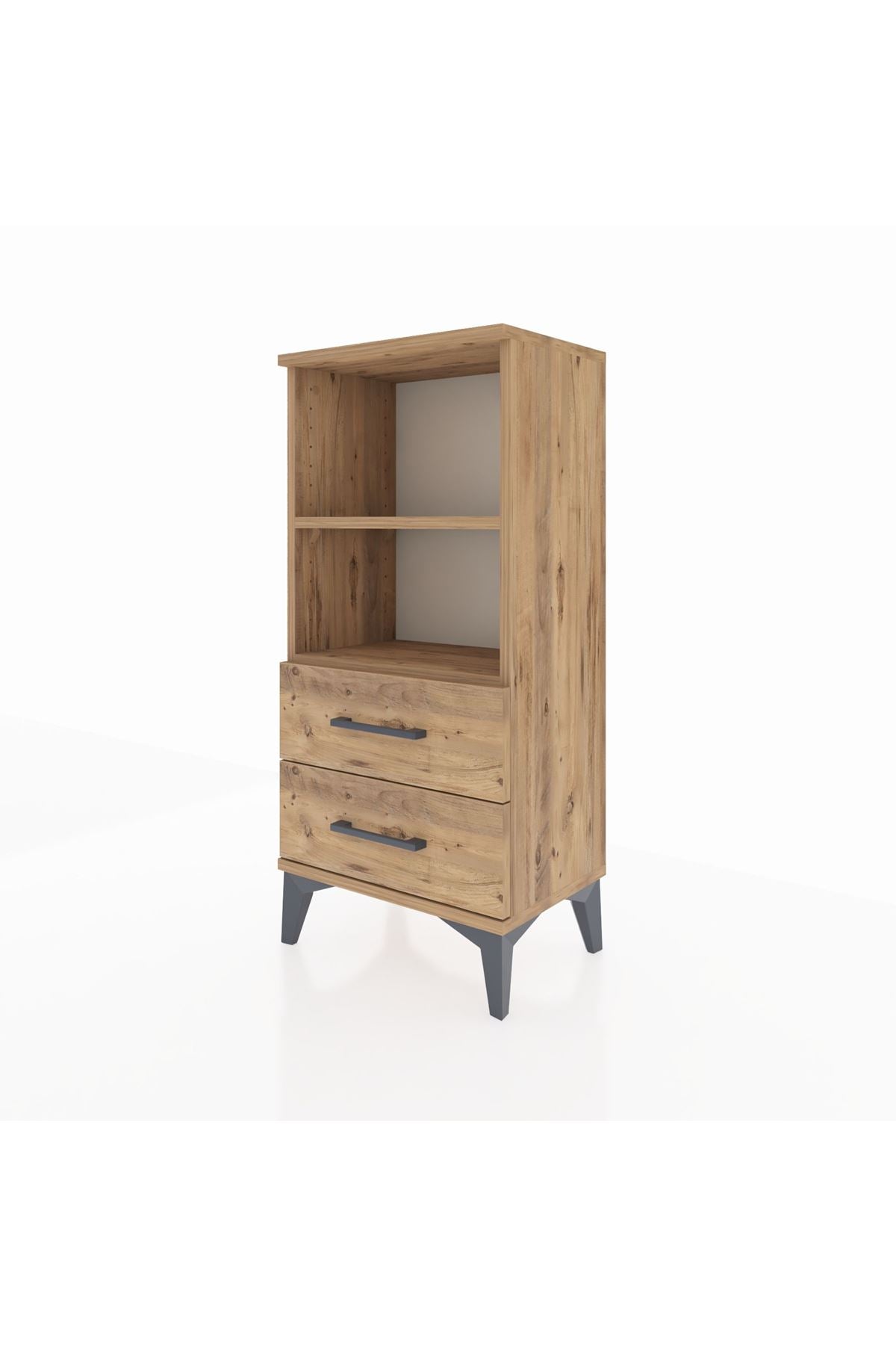 Arges Komodin 2 Raflı 2 Çekmeceli 44x30x96 - S09M004V9A