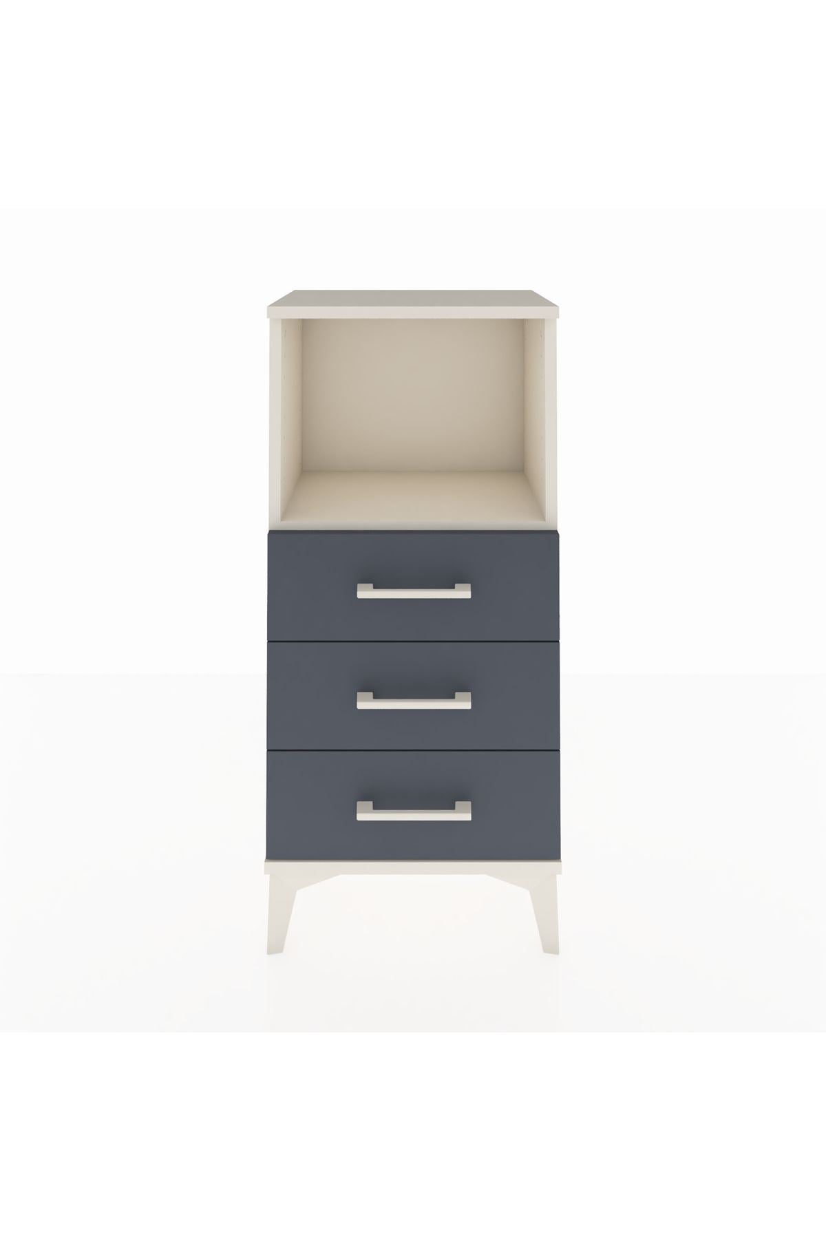 Arges Komodin Tek Raflı 3 Çekmeceli 44x30x96 - S09M005V2A