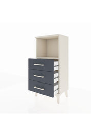Arges Komodin Tek Raflı 3 Çekmeceli 44x30x96 - S09M005V2A