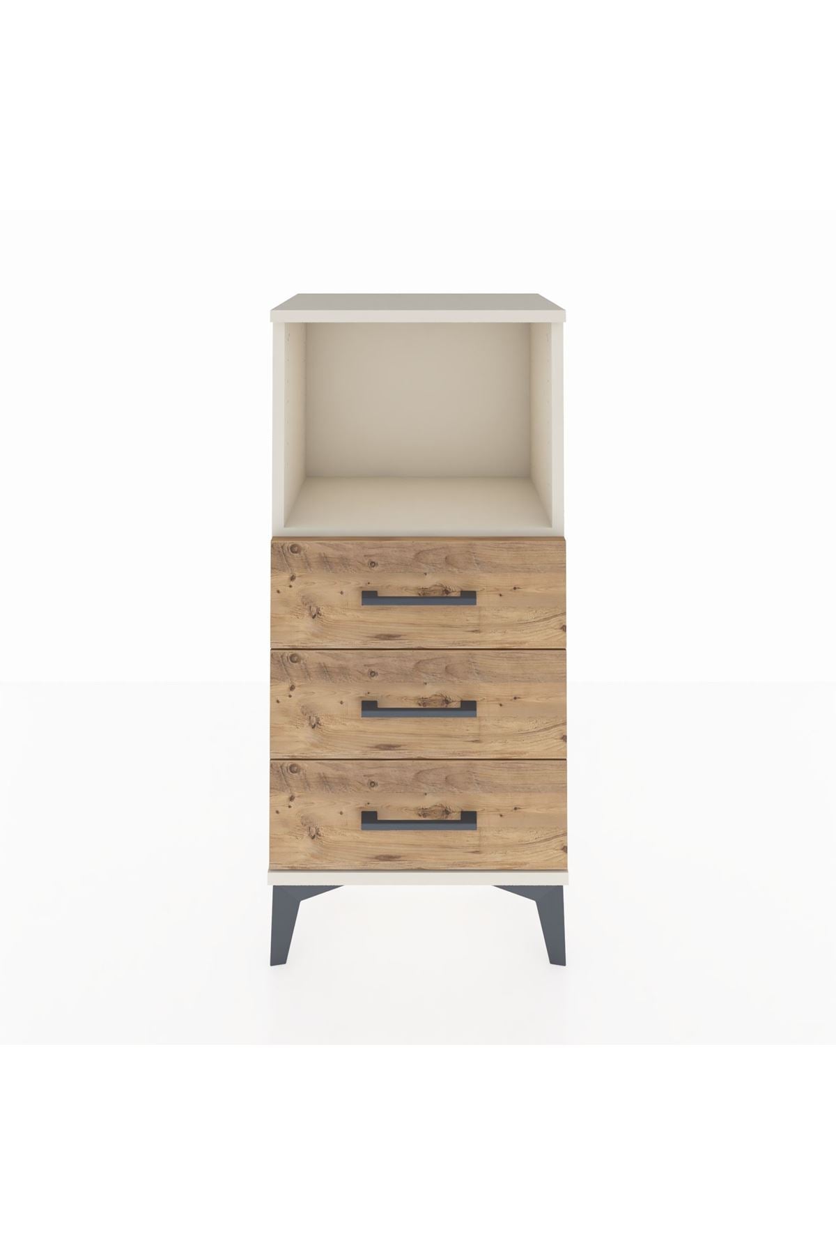 Arges Komodin Tek Raflı 3 Çekmeceli 44x30x96 - S09M005V3A