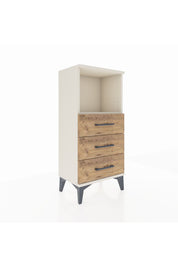 Arges Komodin Tek Raflı 3 Çekmeceli 44x30x96 - S09M005V3A