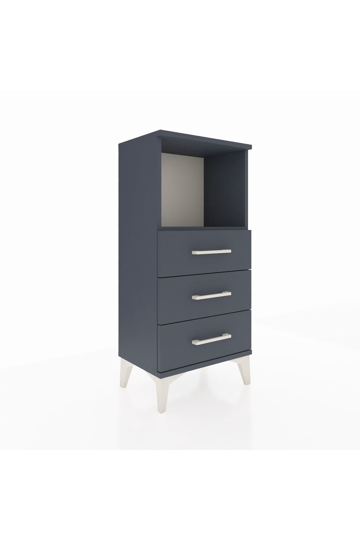 Arges Komodin Tek Raflı 3 Çekmeceli 44x30x96 - S09M005V5A