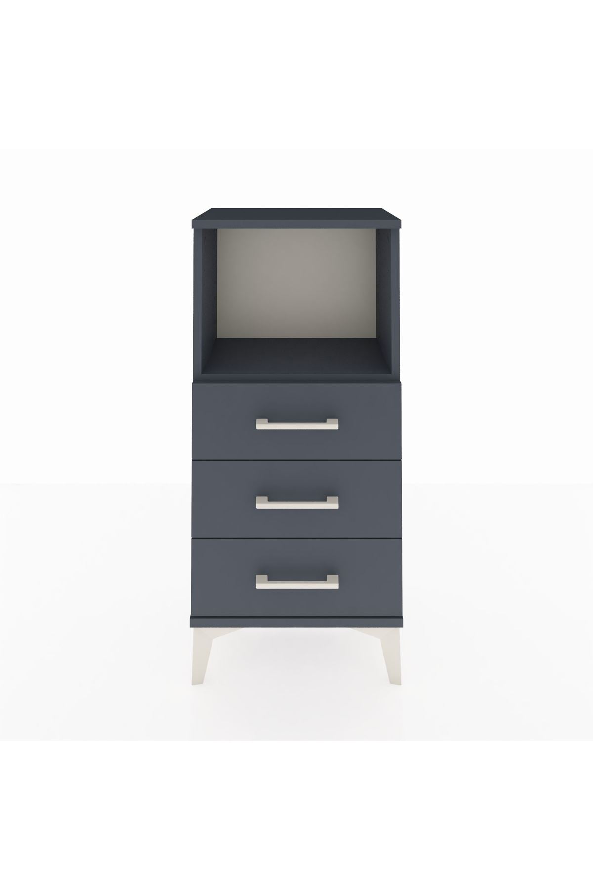 Arges Komodin Tek Raflı 3 Çekmeceli 44x30x96 - S09M005V5A