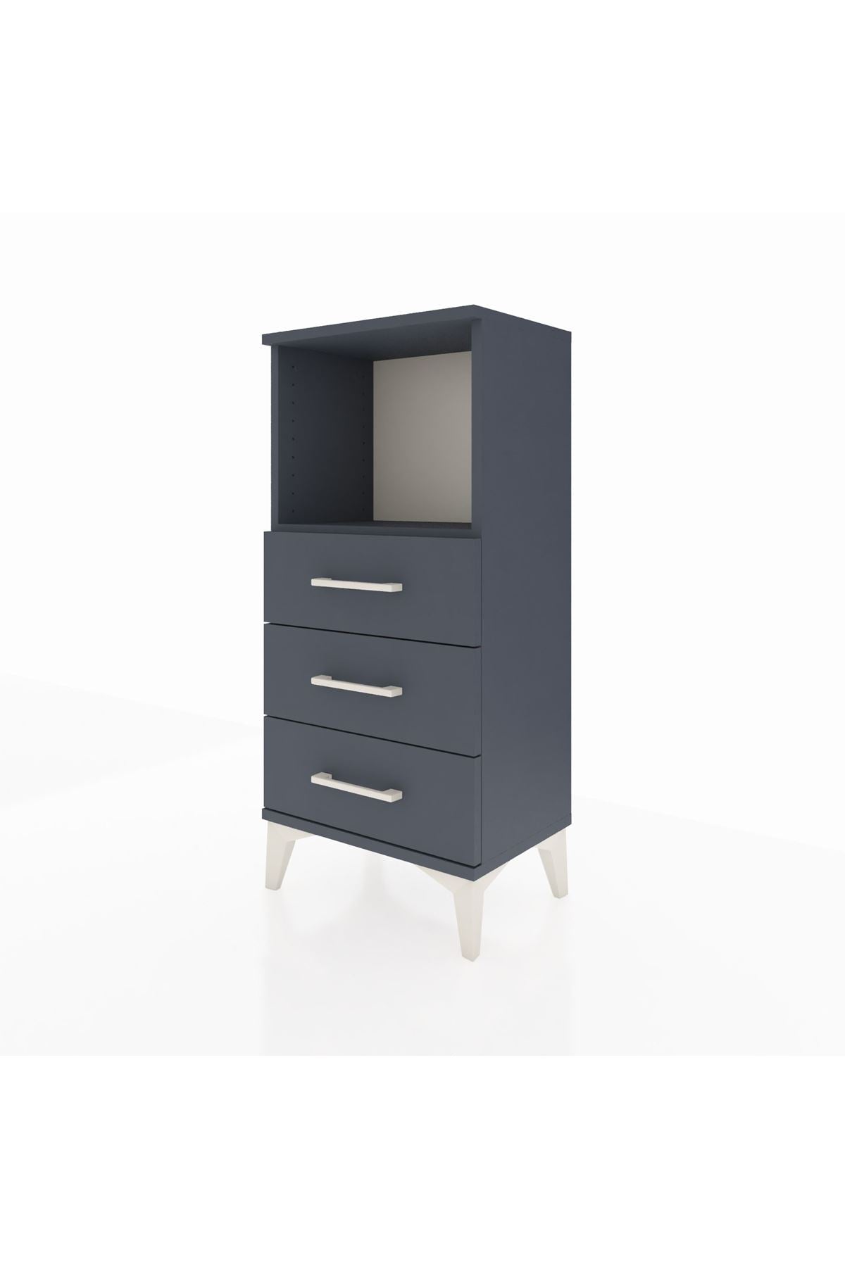 Arges Komodin Tek Raflı 3 Çekmeceli 44x30x96 - S09M005V5A