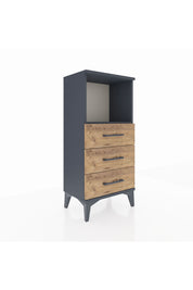 Arges Komodin Tek Raflı 3 Çekmeceli 44x30x96 - S09M005V6A