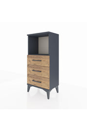 Arges Komodin Tek Raflı 3 Çekmeceli 44x30x96 - S09M005V6A
