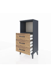 Arges Komodin Tek Raflı 3 Çekmeceli 44x30x96 - S09M005V6A