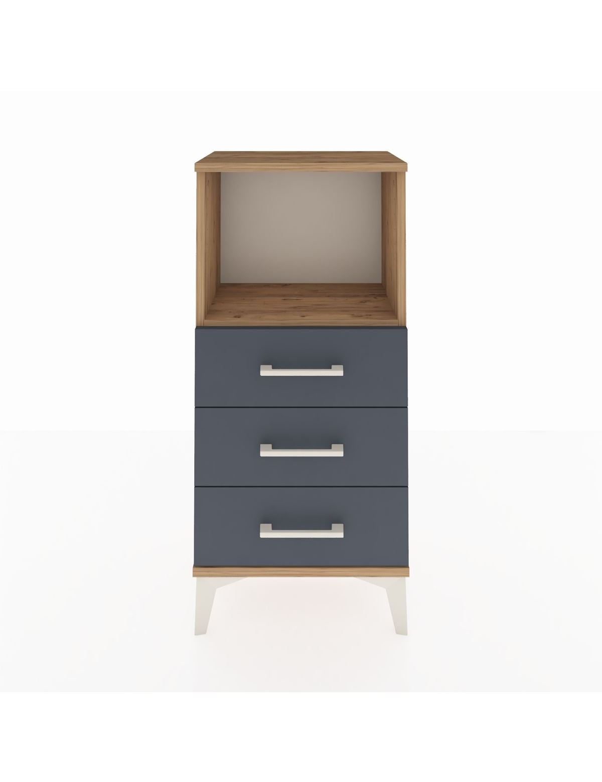 Arges Komodin Tek Raflı 3 Çekmeceli 44x30x96 - S09M005V8A