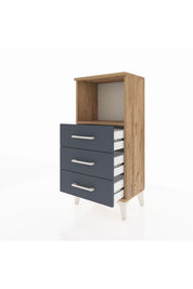 Arges Komodin Tek Raflı 3 Çekmeceli 44x30x96 - S09M005V8A