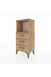 Arges Komodin Tek Raflı 3 Çekmeceli 44x30x96 - S09M005V9A