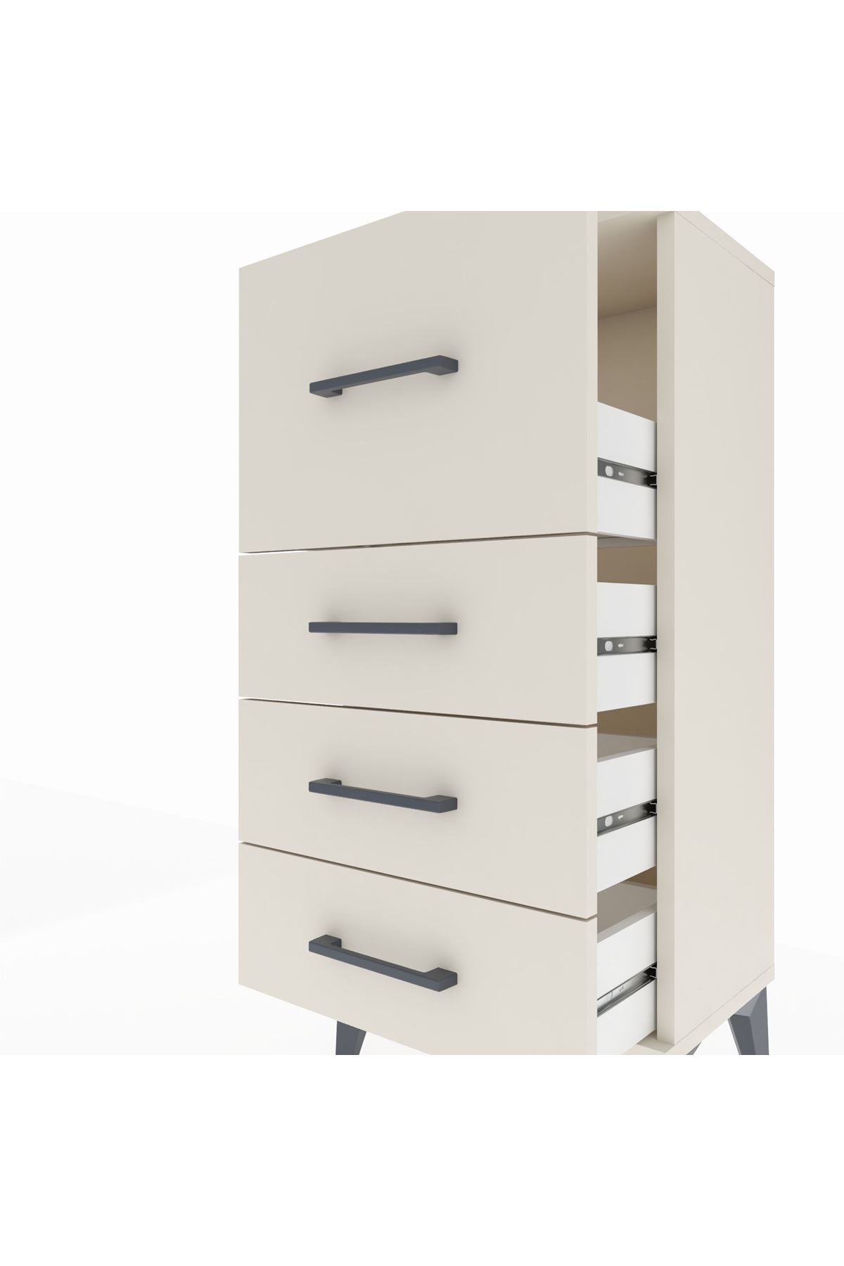 Arges Komodin 4 Çekmeceli 44x30x96 - S09M006V1A