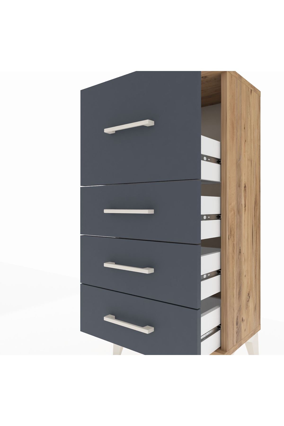 Arges Komodin 4 Çekmeceli 44x30x96 - S09M006V8A