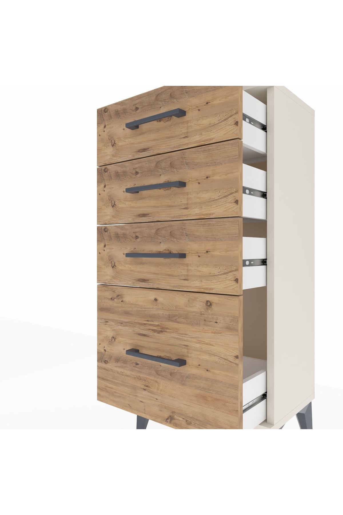 Arges Komodin 4 Çekmeceli 44x30x96 - S09M007V3A