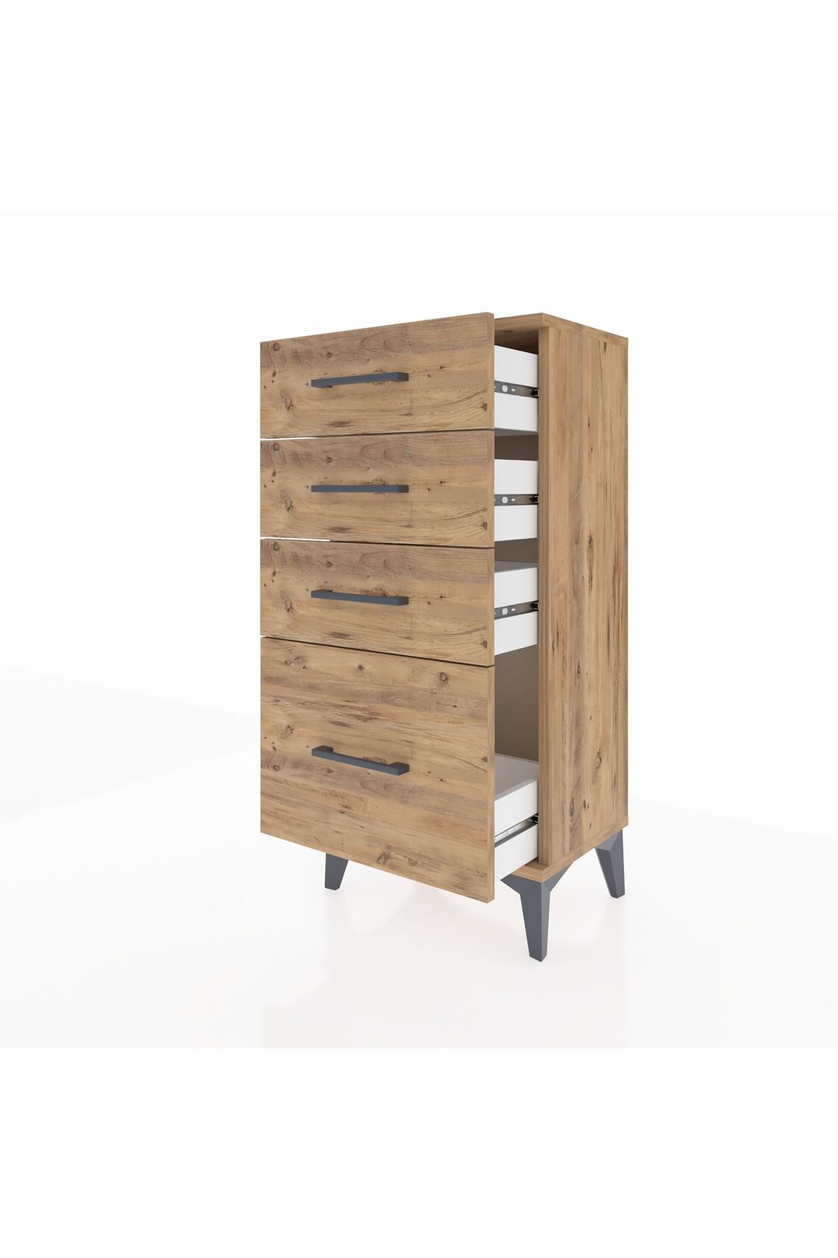 Arges Komodin 4 Çekmeceli 44x30x96 - S09M007V9A
