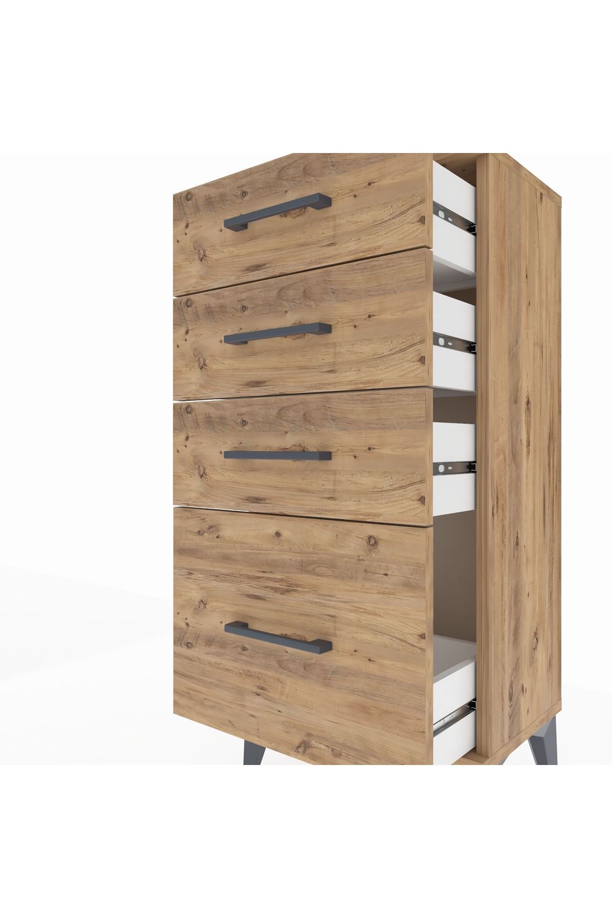 Arges Komodin 4 Çekmeceli 44x30x96 - S09M007V9A