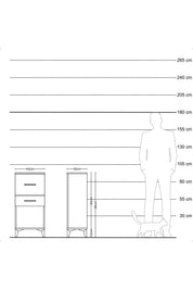Arges Komodin 2 Çekmeceli 44x30x96 - S09M008V8A