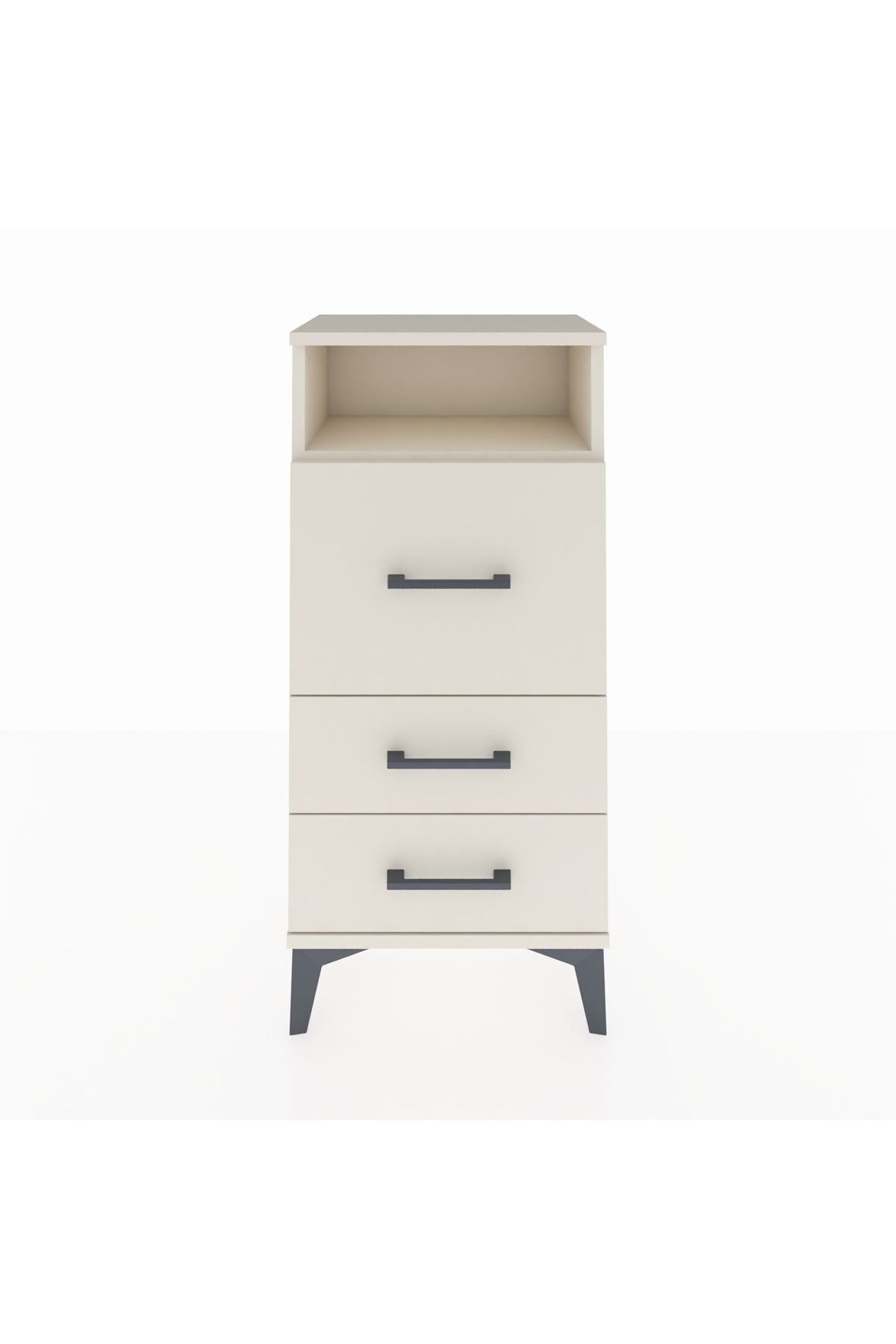 Arges Komodin Tek Raflı 3 Çekmeceli 44x30x96 - S09M009V1A