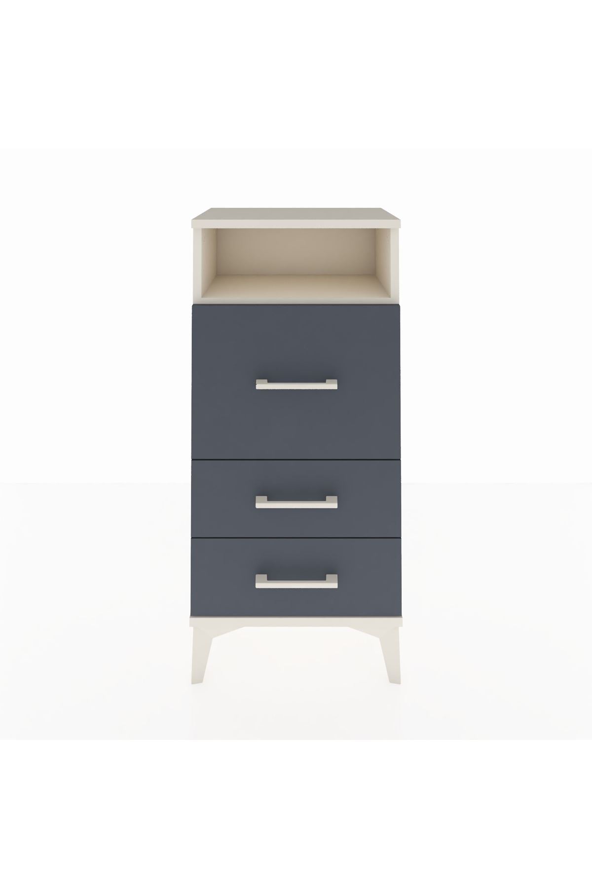 Arges Komodin Tek Raflı 3 Çekmeceli 44x30x96 - S09M009V2A