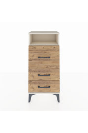 Arges Komodin Tek Raflı 3 Çekmeceli 44x30x96 - S09M009V3A