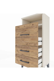 Arges Komodin Tek Raflı 3 Çekmeceli 44x30x96 - S09M009V3A
