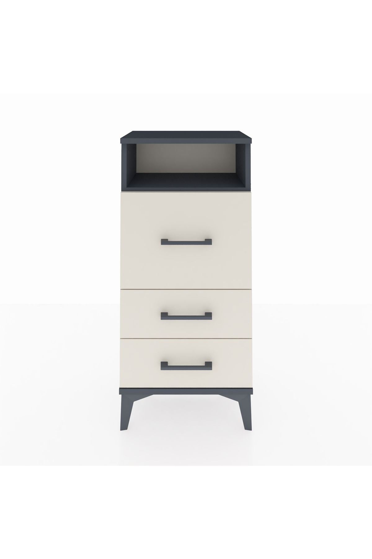 Arges Komodin Tek Raflı 3 Çekmeceli 44x30x96 - S09M009V4A