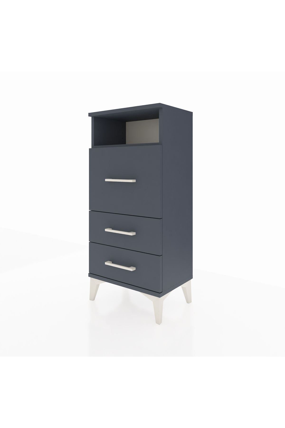 Arges Komodin Tek Raflı 3 Çekmeceli 44x30x96 - S09M009V5A