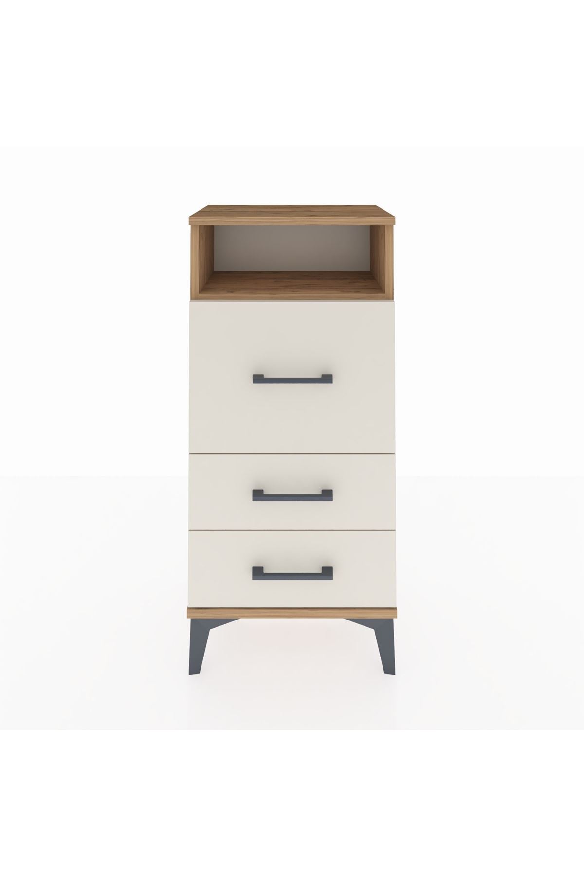 Arges Komodin Tek Raflı 3 Çekmeceli 44x30x96 - S09M009V7A