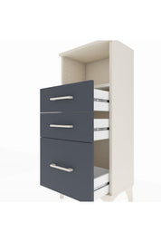 Arges Komodin Tek Raflı 3 Çekmeceli 44x30x106 - S10M014V2A