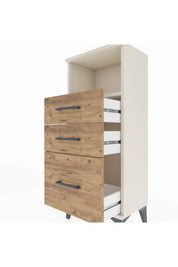 Arges Komodin Tek Raflı 3 Çekmeceli 44x30x106 - S10M014V3A