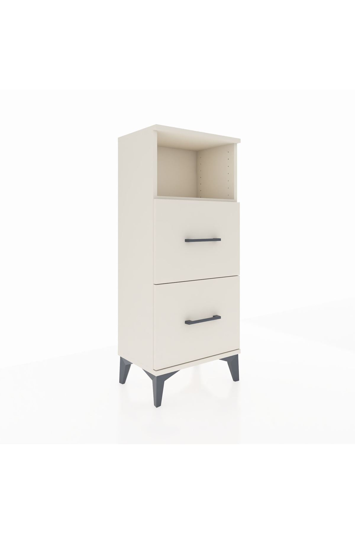 Arges Komodin Tek Raflı 2 Çekmeceli 44x30x106 - S10M015V1A