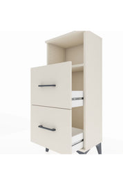 Arges Komodin Tek Raflı 2 Çekmeceli 44x30x106 - S10M015V1A