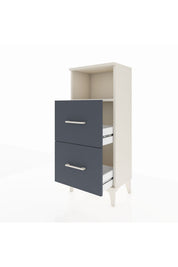 Arges Komodin Tek Raflı 2 Çekmeceli 44x30x106 - S10M015V2A