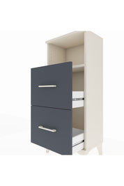 Arges Komodin Tek Raflı 2 Çekmeceli 44x30x106 - S10M015V2A