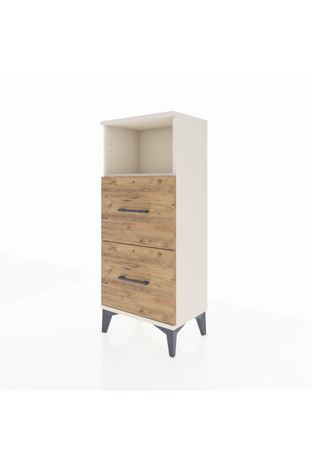 Arges Komodin Tek Raflı 2 Çekmeceli 44x30x106 - S10M015V3A