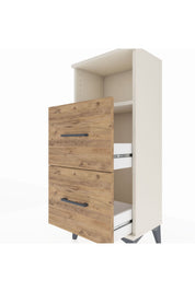 Arges Komodin Tek Raflı 2 Çekmeceli 44x30x106 - S10M015V3A