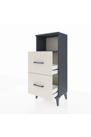 Arges Komodin Tek Raflı 2 Çekmeceli 44x30x106 - S10M015V4A