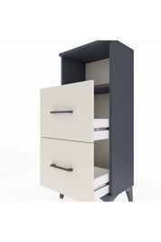 Arges Komodin Tek Raflı 2 Çekmeceli 44x30x106 - S10M015V4A