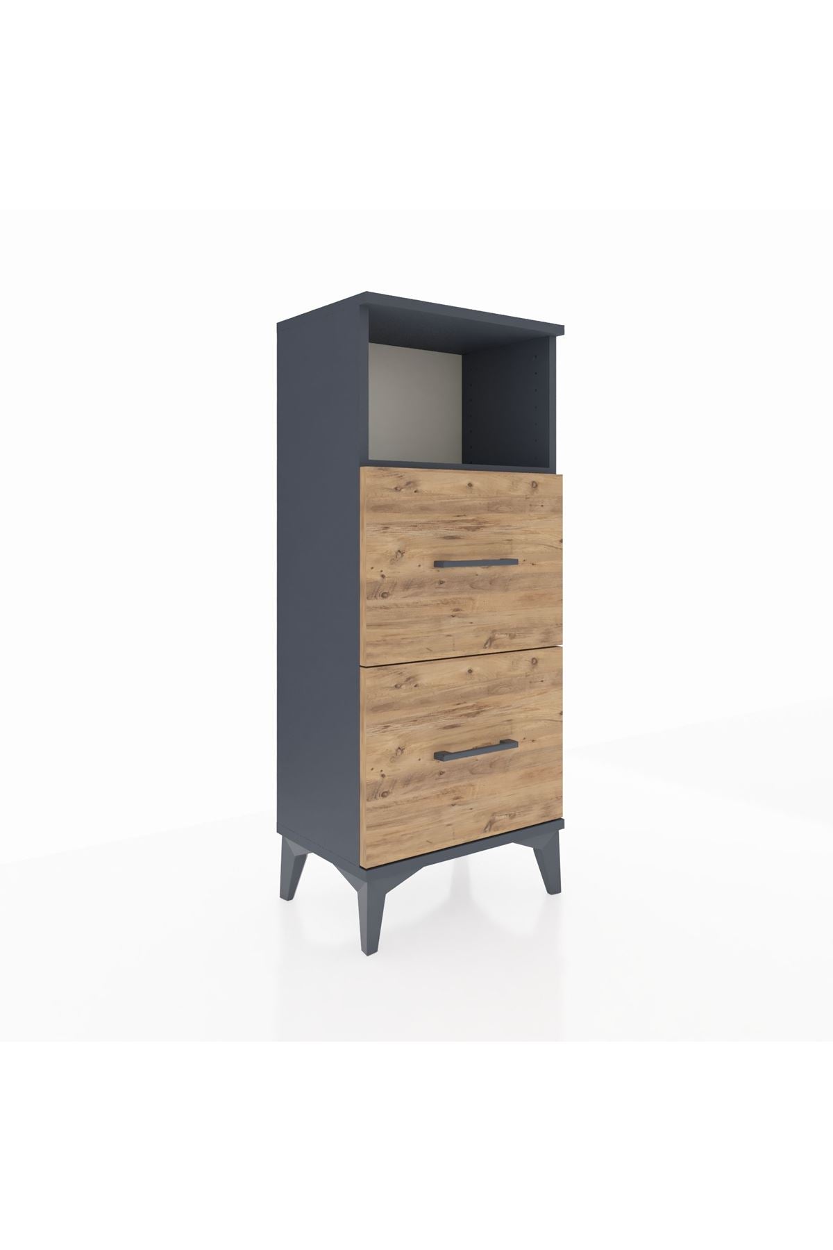 Arges Komodin Tek Raflı 2 Çekmeceli 44x30x106 - S10M015V6A