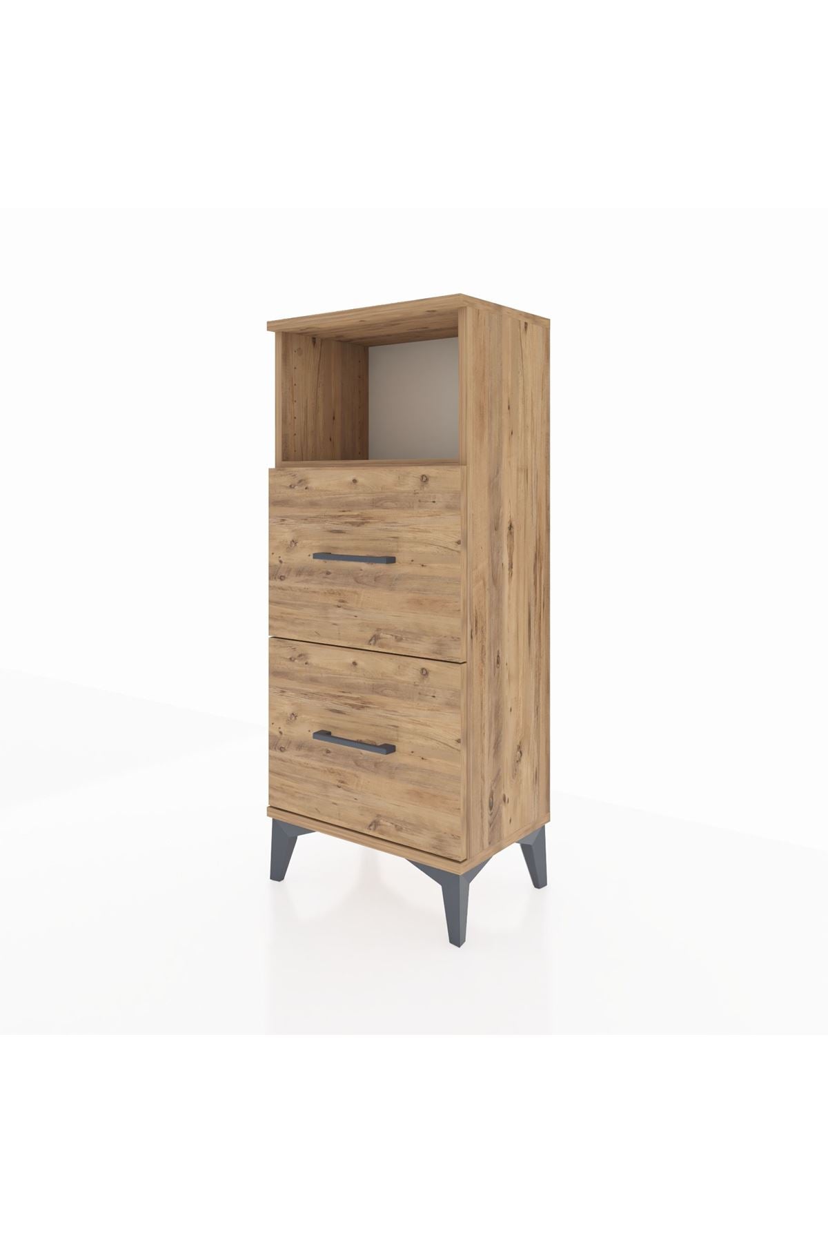 Arges Komodin Tek Raflı 2 Çekmeceli 44x30x106 - S10M015V9A