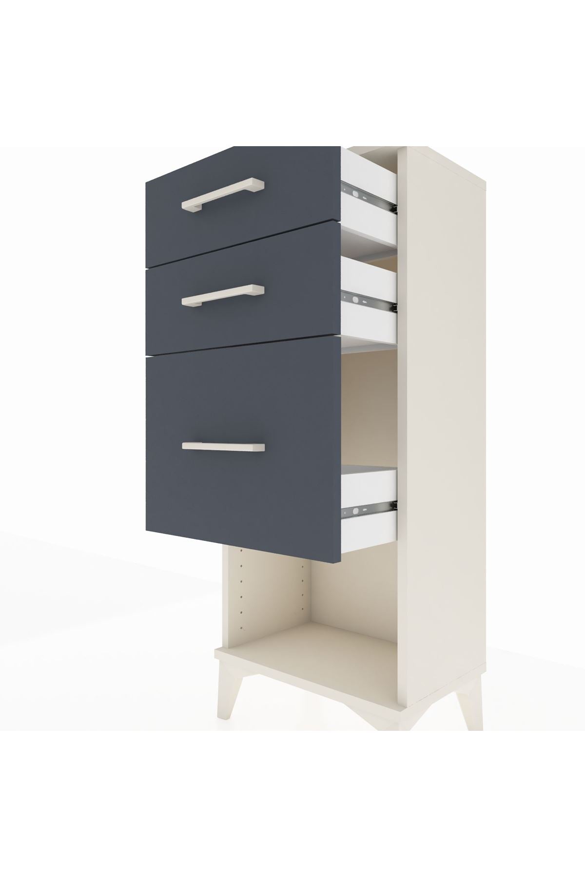 Arges Komodin 3 Çekmeceli 44x30x106 - S10M016V2A