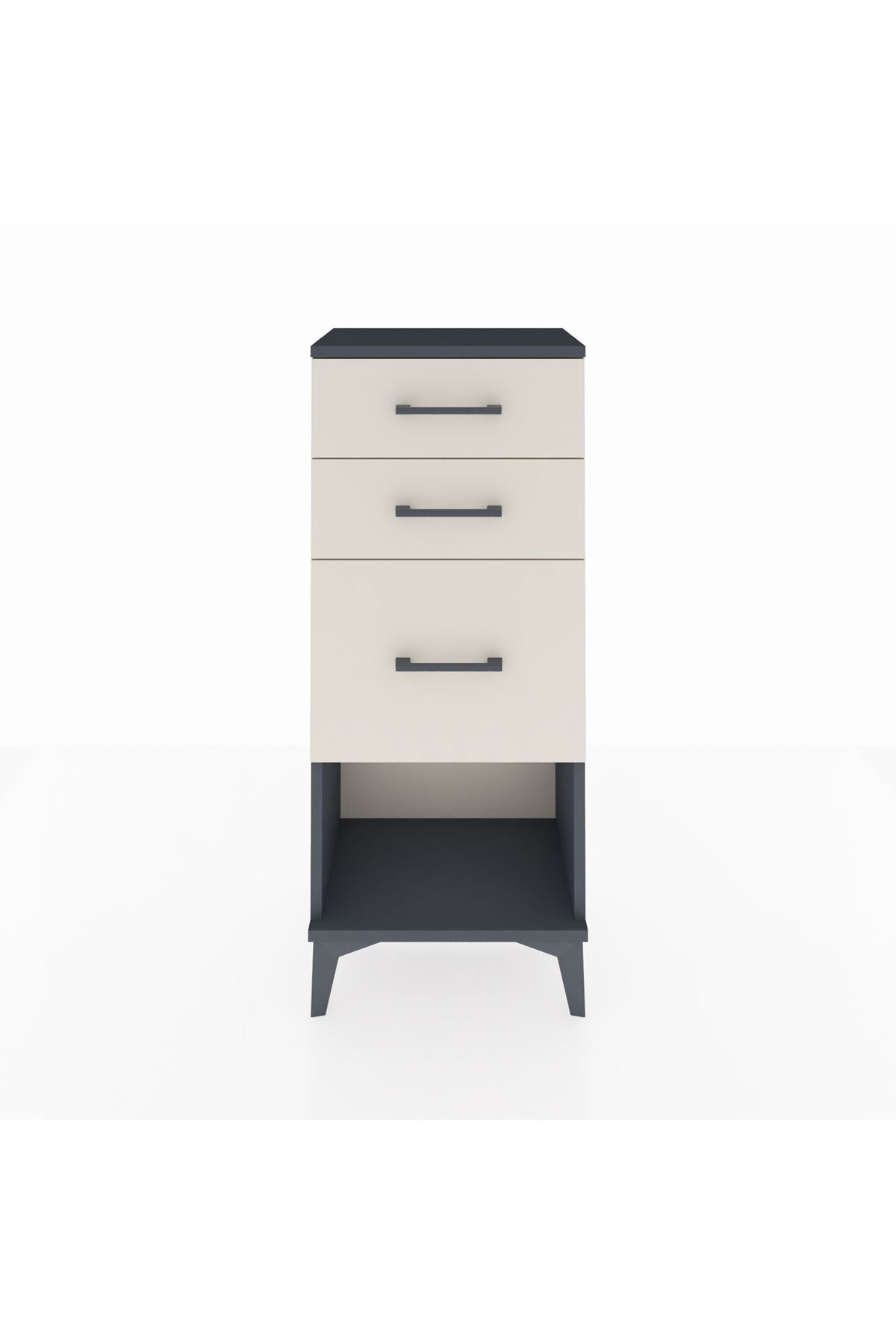 Arges Komodin 3 Çekmeceli 44x30x106 - S10M016V4A