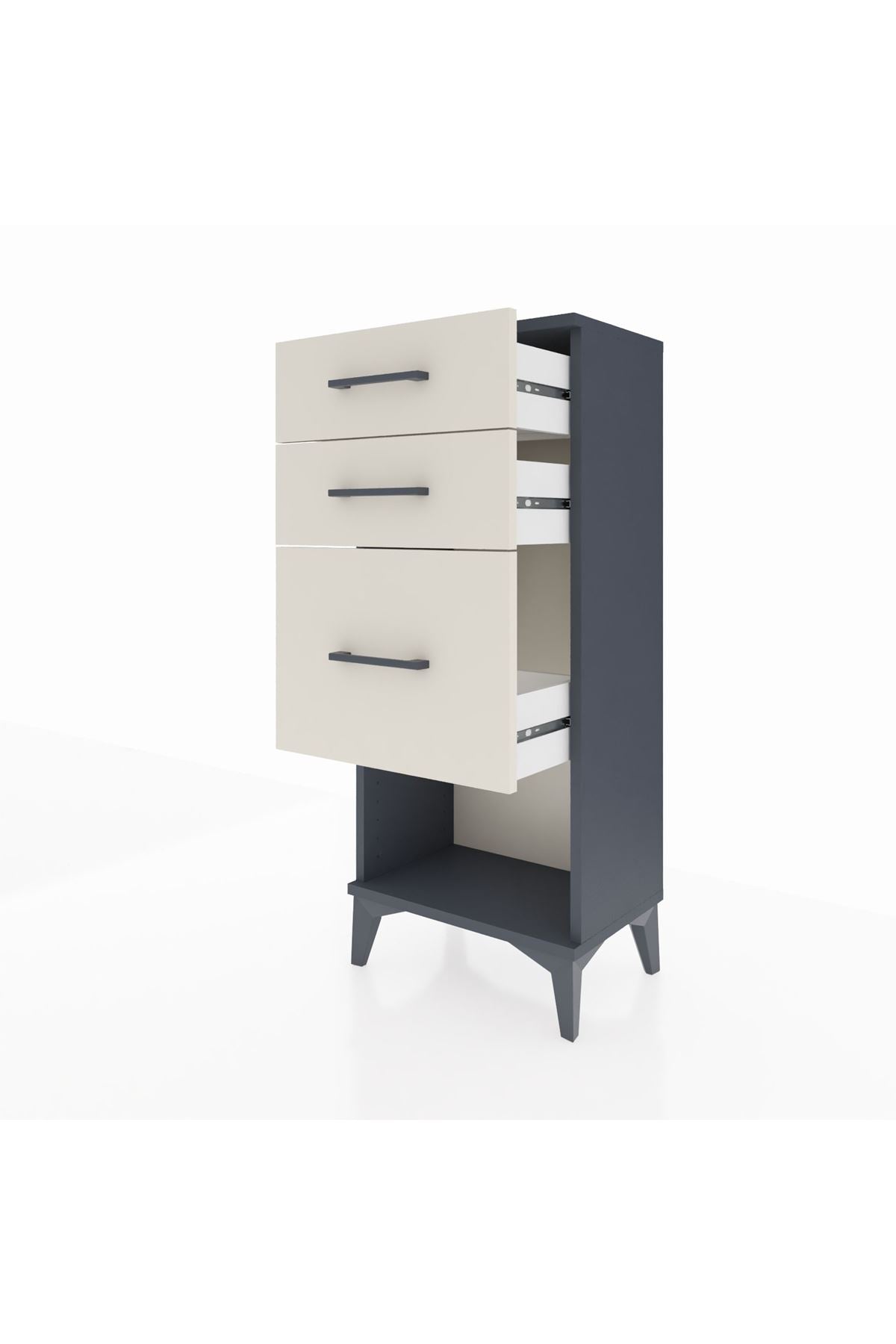 Arges Komodin 3 Çekmeceli 44x30x106 - S10M016V4A