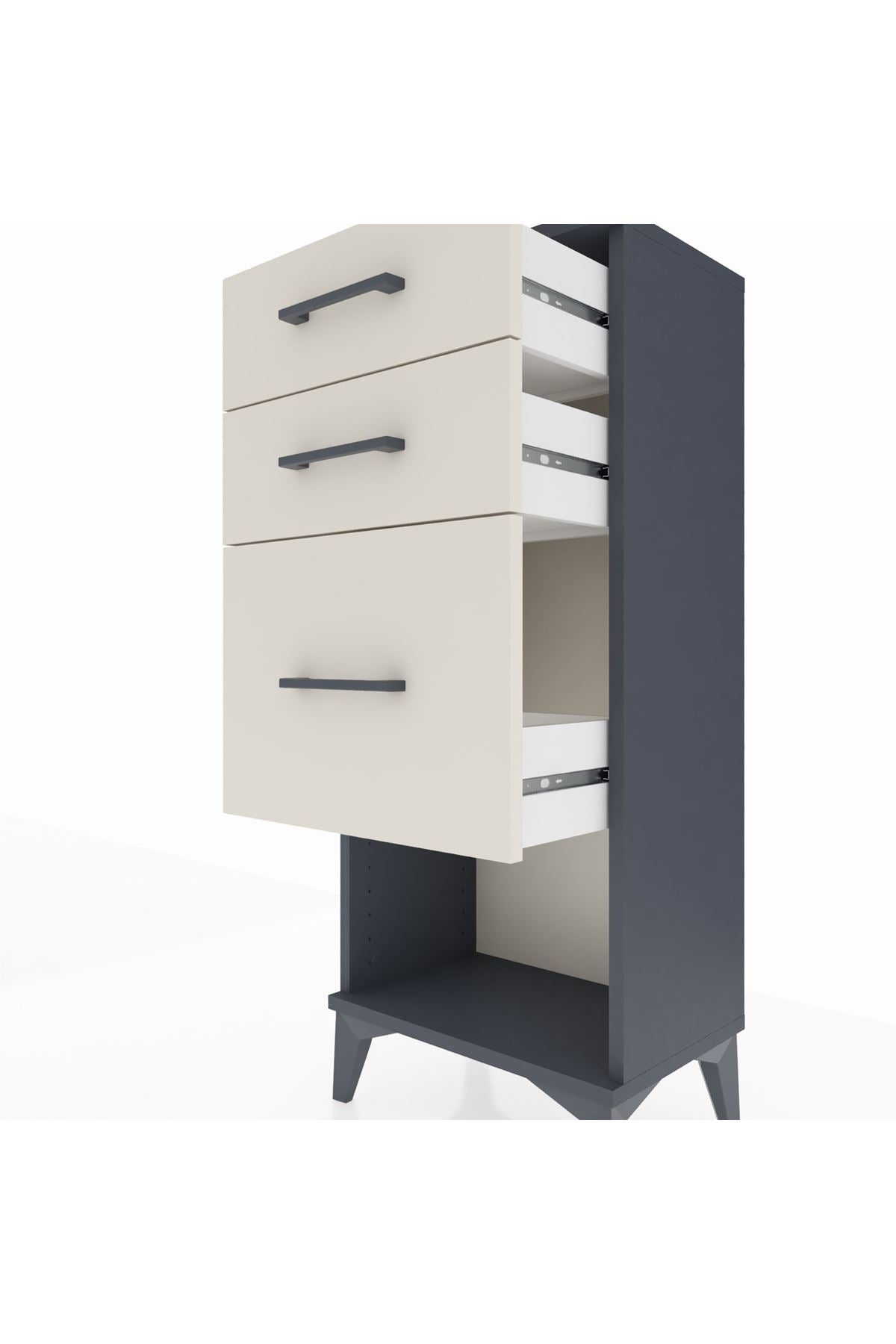 Arges Komodin 3 Çekmeceli 44x30x106 - S10M016V4A