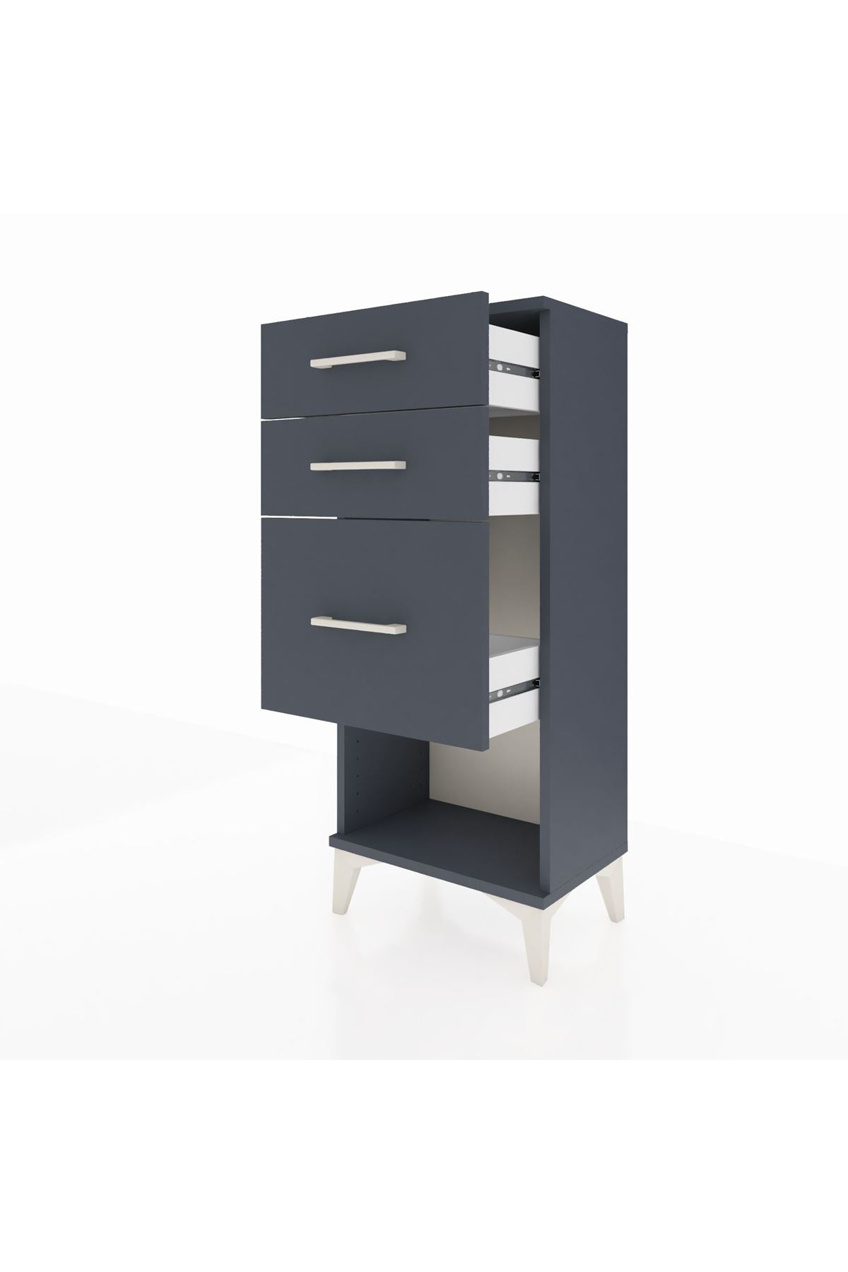 Arges Komodin 3 Çekmeceli 44x30x106 - S10M016V5A