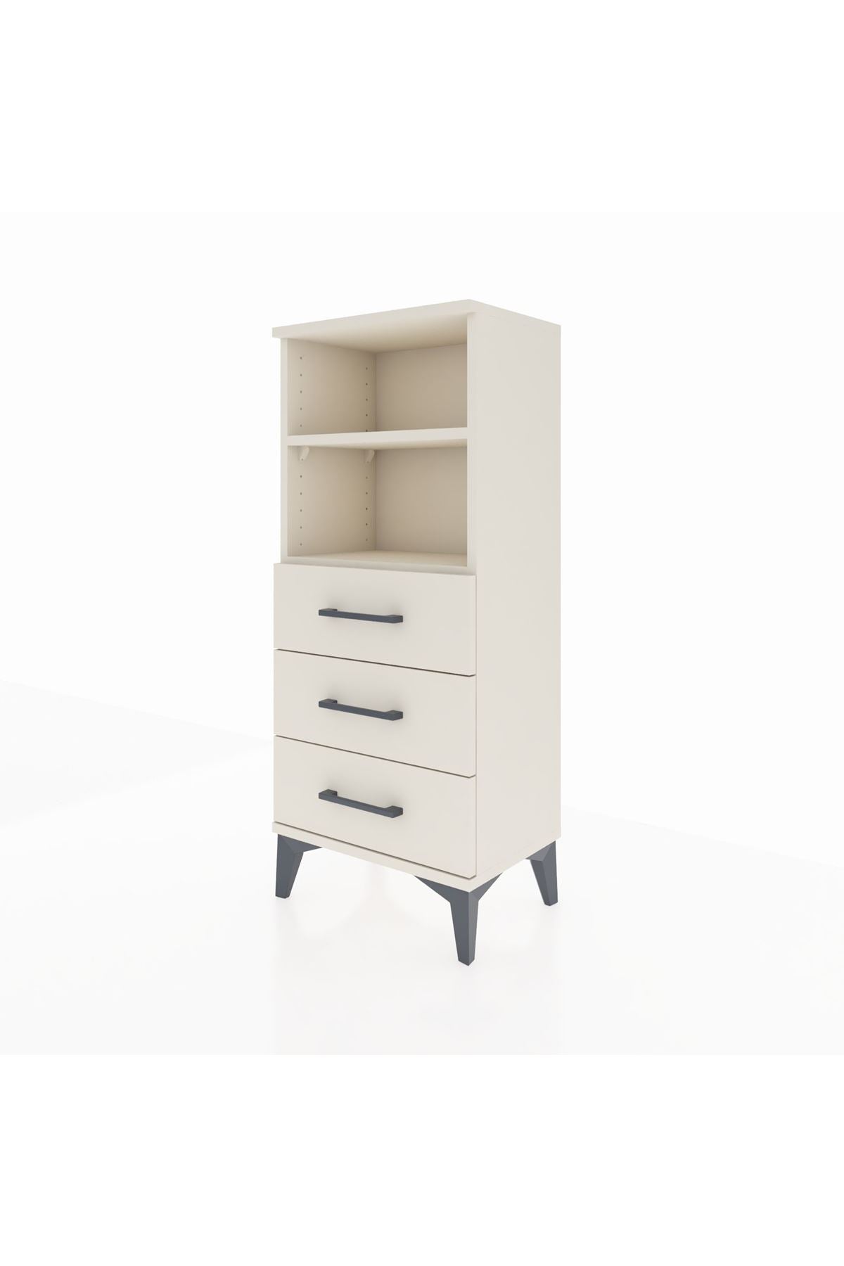 Arges Komodin 2 Raflı 3 Çekmeceli 44x30x106 - S10M017V1A