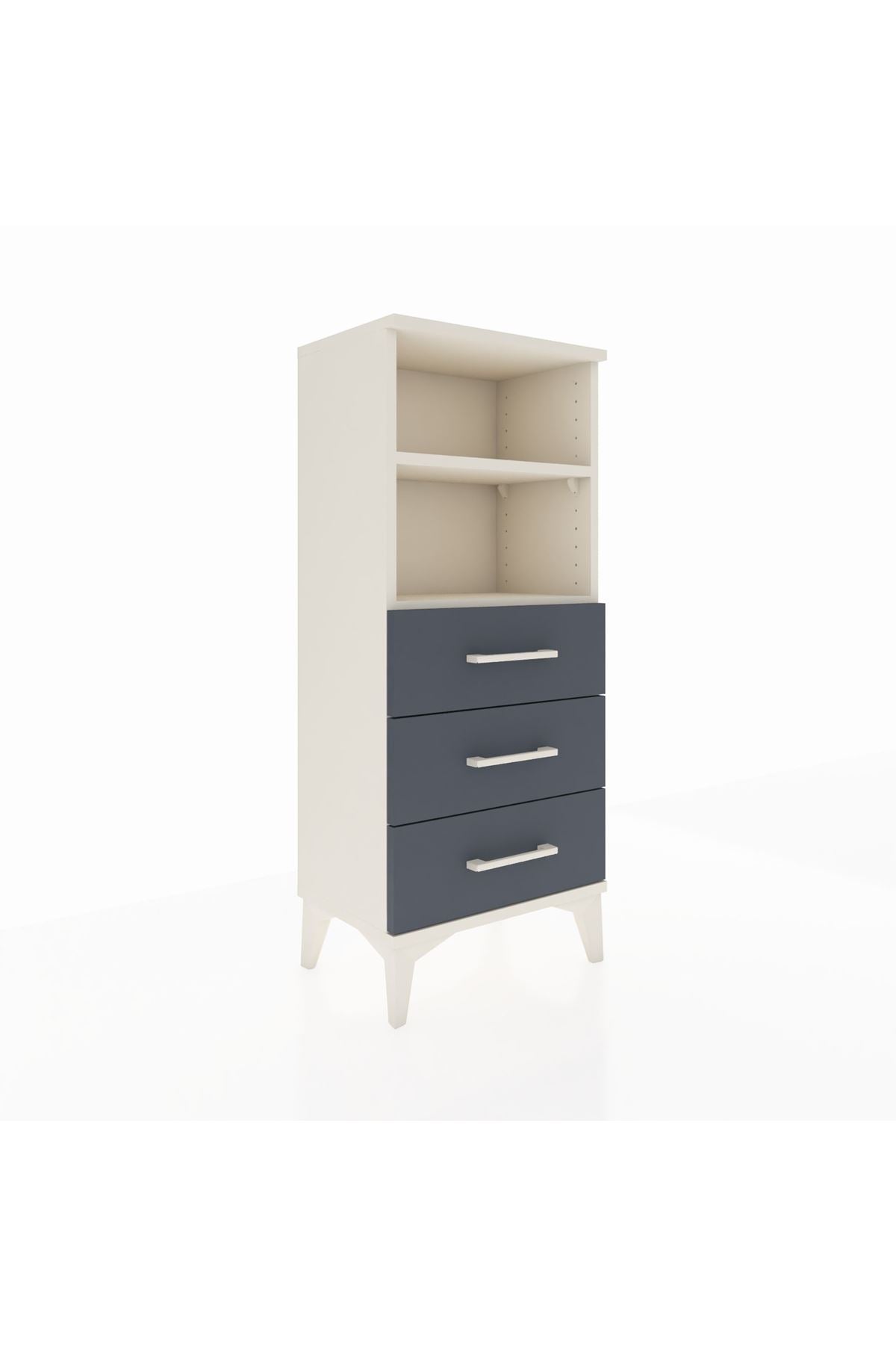 Arges Komodin 2 Raflı 3 Çekmeceli 44x30x106 - S10M017V2A