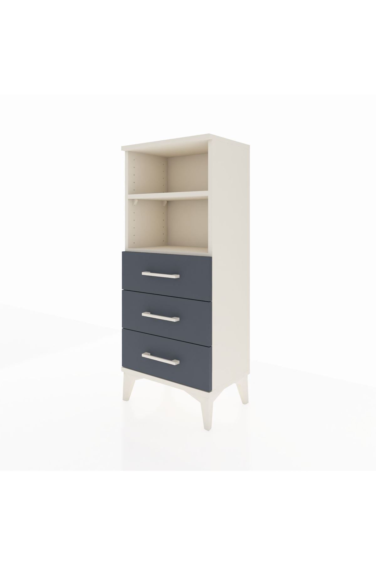 Arges Komodin 2 Raflı 3 Çekmeceli 44x30x106 - S10M017V2A