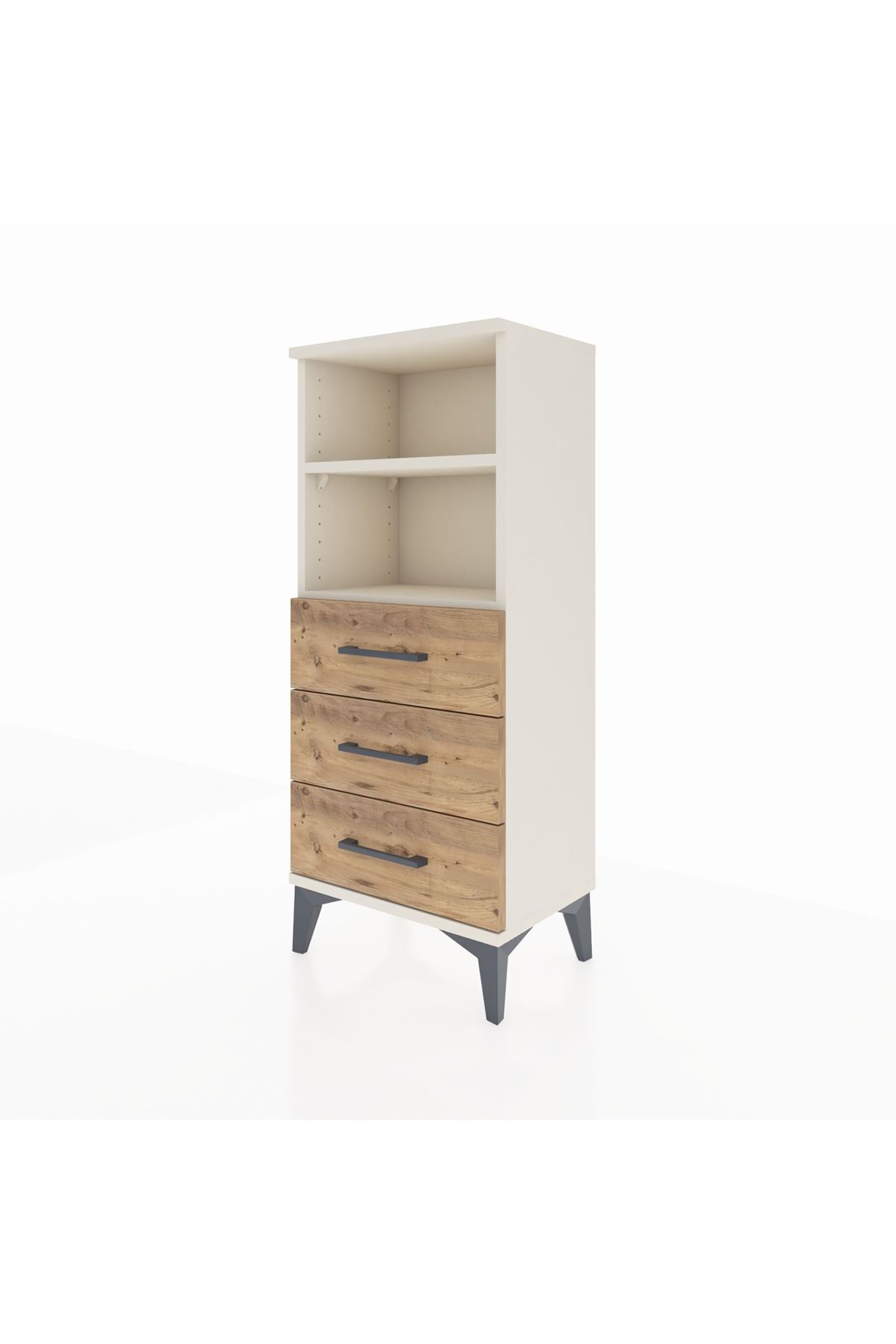 Arges Komodin 2 Raflı 3 Çekmeceli 44x30x106 - S10M017V3A