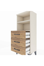 Arges Komodin 2 Raflı 3 Çekmeceli 44x30x106 - S10M017V3A